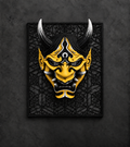 Yellow Hannya Mask