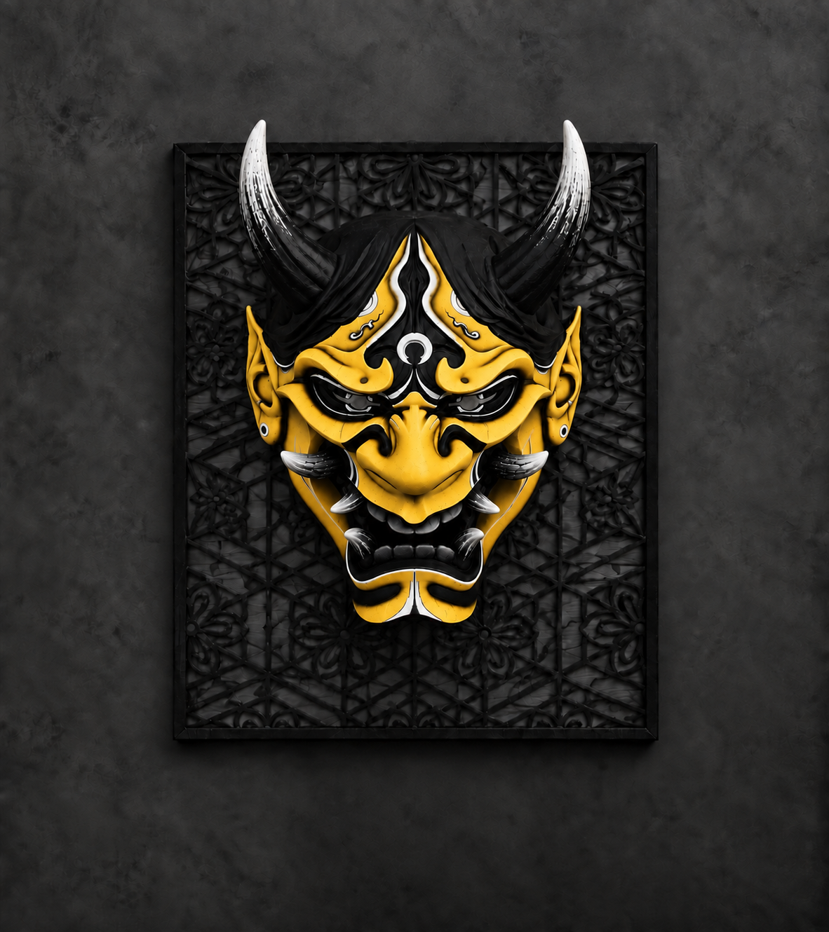 Yellow Hannya Mask